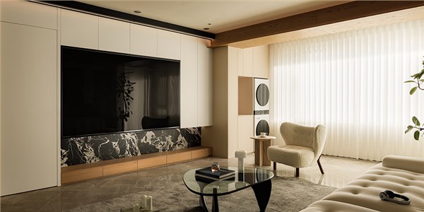 城东春晓118㎡奶油风格三居室装修案例