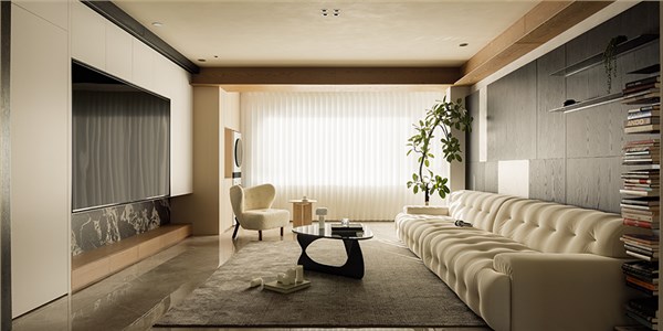 城东春晓118㎡奶油风格三居室装修案例