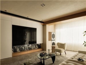 城东春晓118㎡奶油风格三居室装修案例