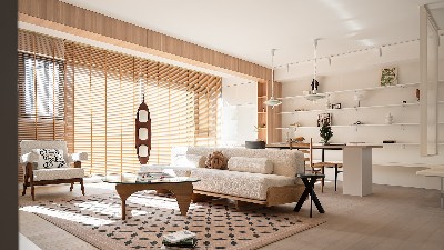 中建悦庐·棠墅129㎡原木风格三居室