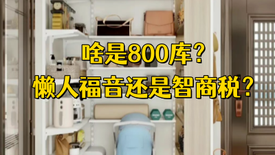啥是800库？大件杂物有地方收了，懒人福音还是智商税？