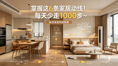 掌握这6条家居动线！每天少走1000步~
