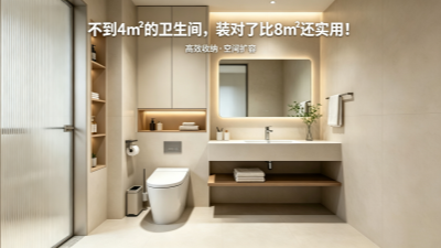 不到4㎡的卫生间，装对了比8㎡还实用！