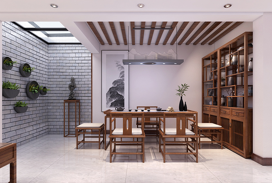 创之鸿新中式风格茶室