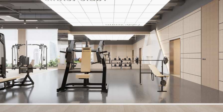 健身工作室800㎡现代轻奢风格装修效果图