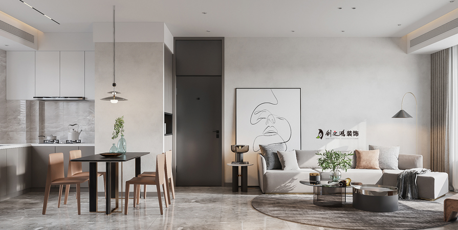 泰兴公寓86㎡奶油风格两居室装修案例