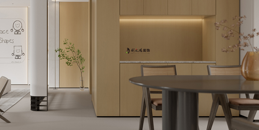 南开府120㎡日式风格三居室装修案例