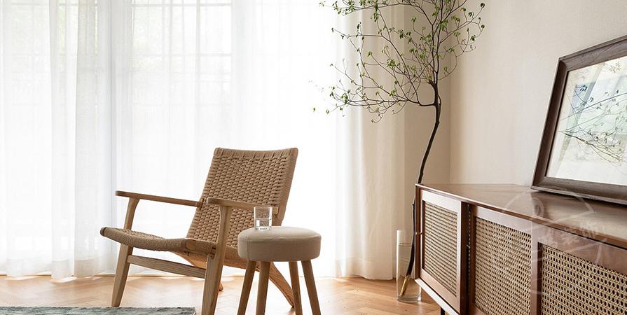 时代之城·清溪118㎡奶油风格三居室装修案例