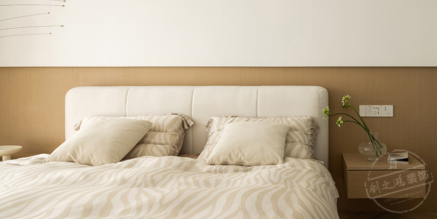 天越园95㎡奶油风格两居室装修案例