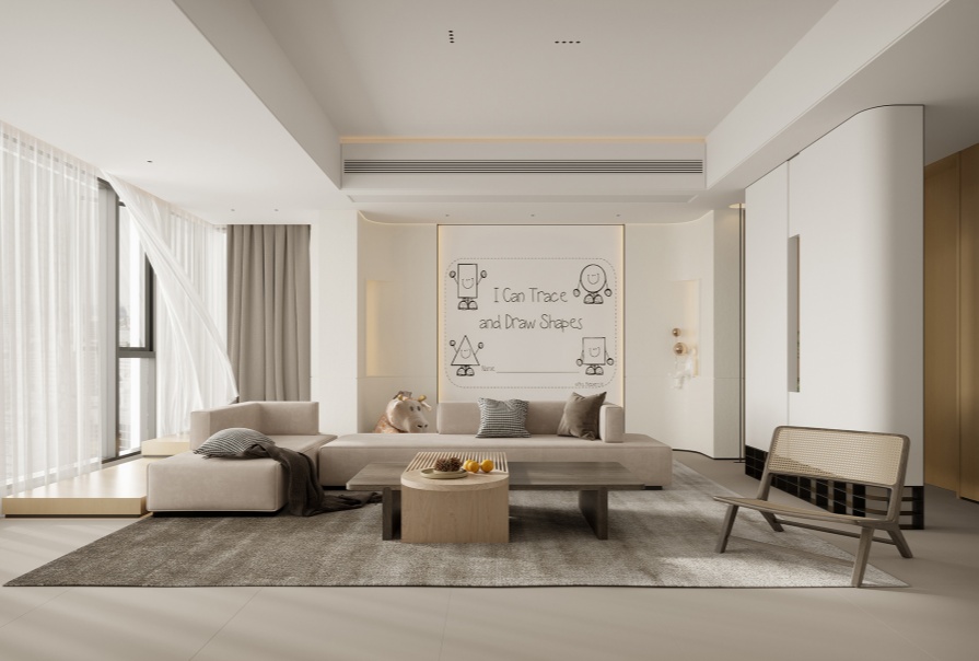 创意之城·蘭园113㎡奶油风格三居室<font color='red'>装修案例</font> 创意之城·蘭园113㎡奶油风格三居室<font color='red'>装修案例</font>