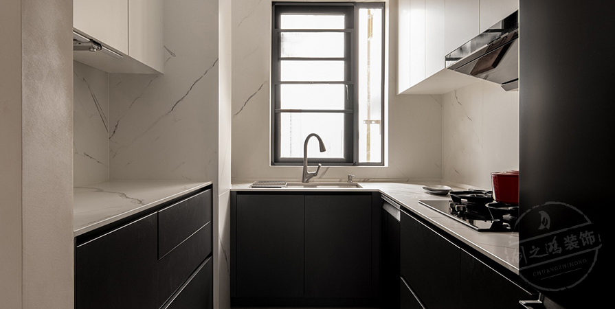 鹏飞南开学苑126㎡现代风格三居室装修案例