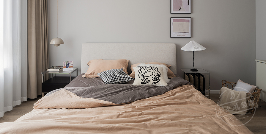 花语尚东125㎡奶油风格三居室装修案例