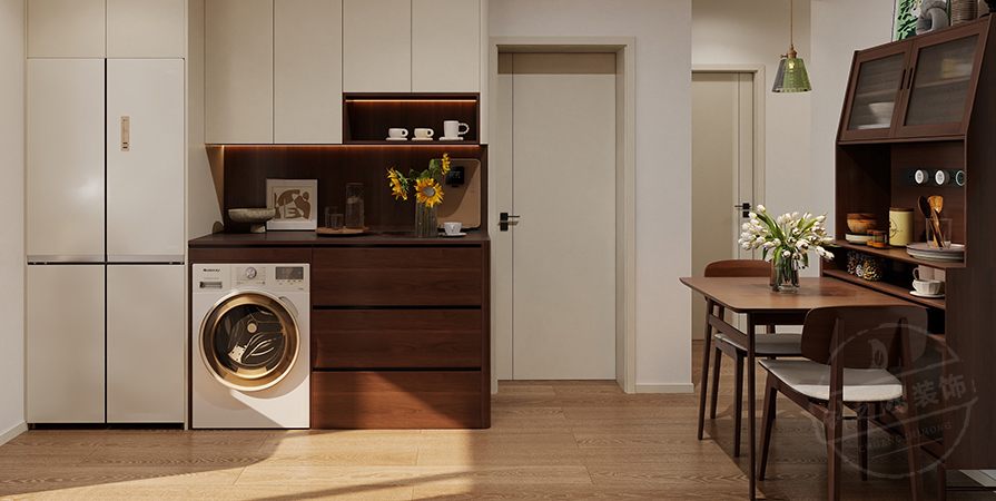 天兴园58㎡中古风格小户型原创案例