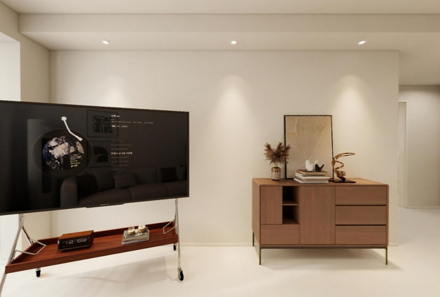 河海花园107㎡现代风格两居室原创案例