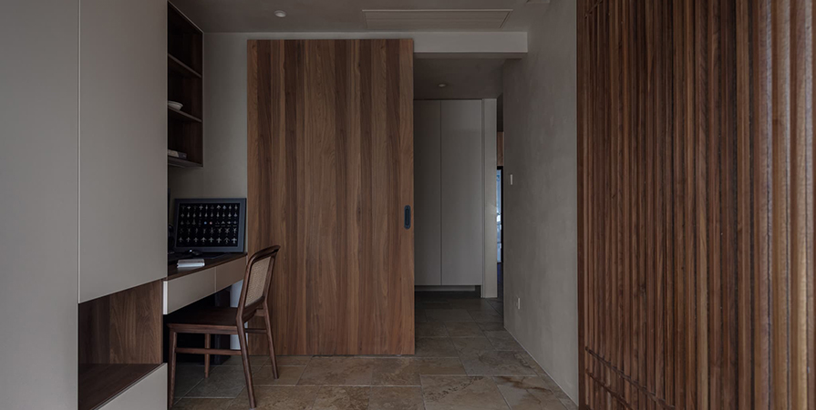 桂语映月130㎡中古风格三居室装修案例