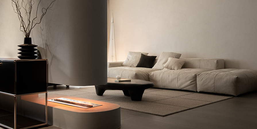 桂语映月126㎡侘寂风格三居室装修案例