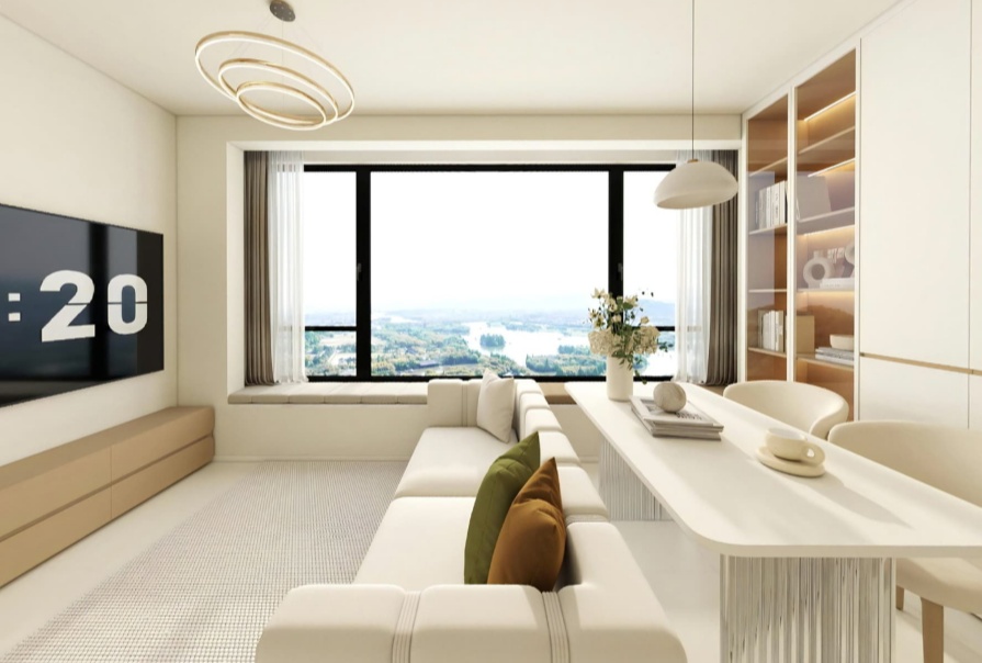 中交·锦尚府75㎡奶油风格两居室原创案例