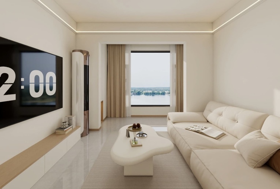 北开花园88㎡原木风格两居室原创案例