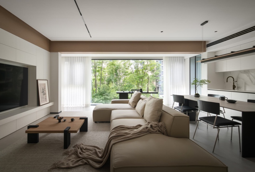 格调松蕉128㎡中古风格三居室装修案例