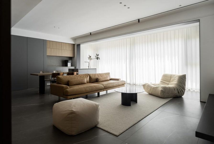 城东春晓106㎡简约风格三居室装修案例