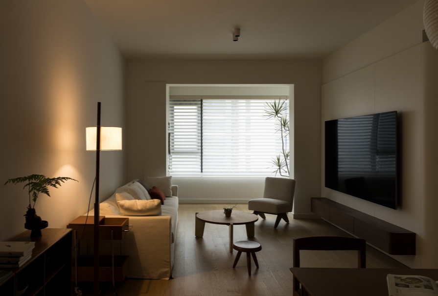 龙曜城106㎡原木风格三居室装修案例