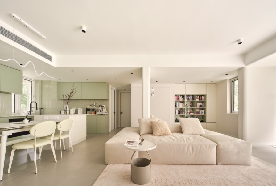 创意之城·蘭园113㎡奶油风格三居室装修案例