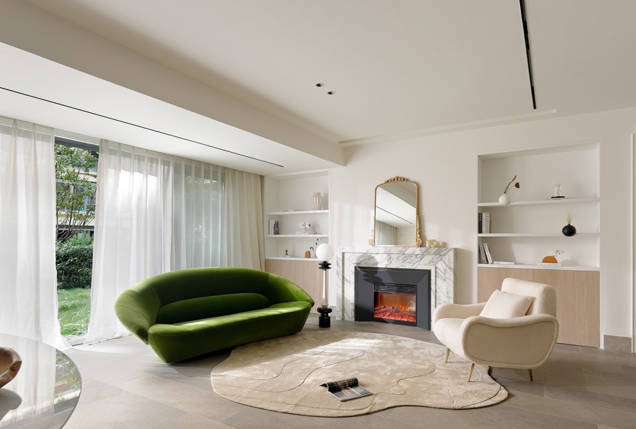 格调松蕉128㎡法式风格三居室装修案例