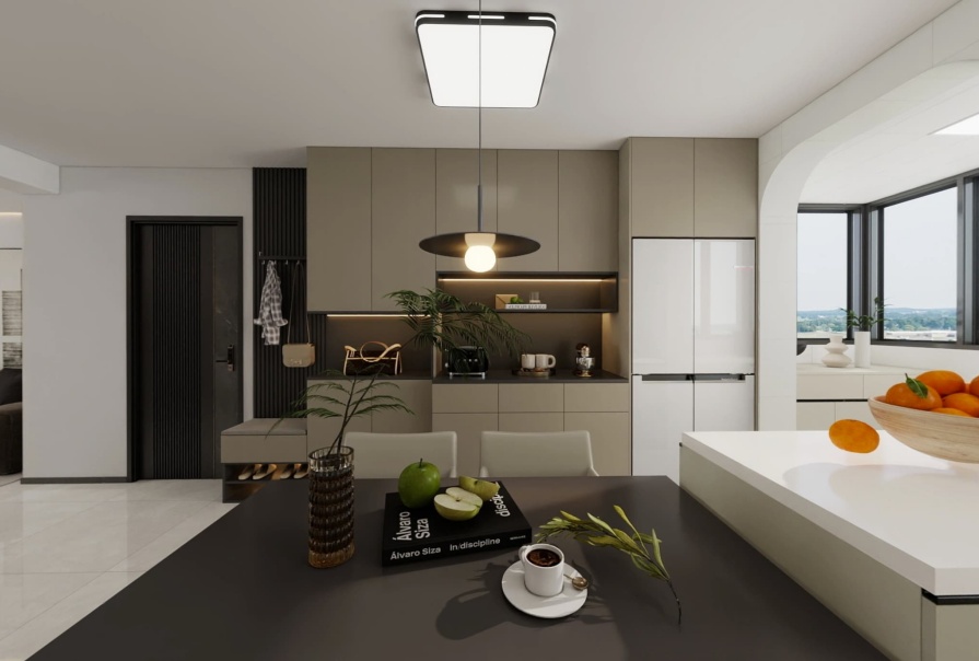 星河湾花苑133㎡简约风格三居室原创案例