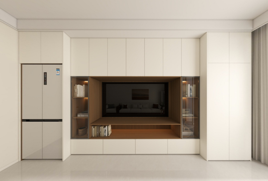 新都花园104㎡原木风格两居室原创案例