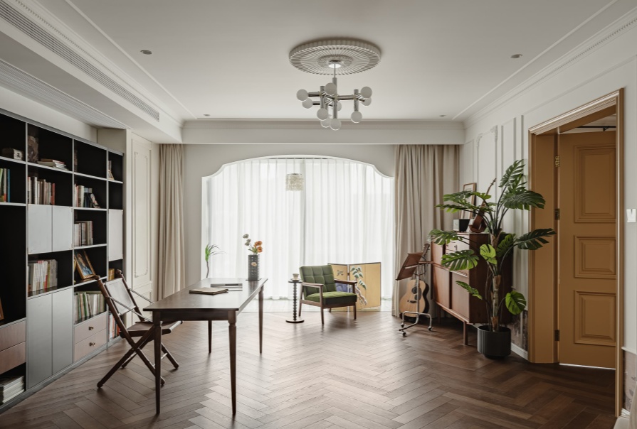 金地风华919-133㎡中古风格三居室原创案例