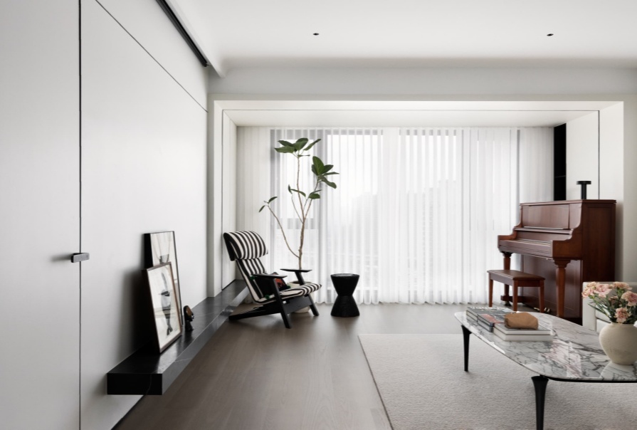 金地时光印110㎡简约风格三居室装修案例