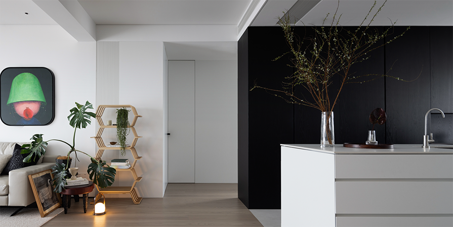 金地时光印110㎡简约风格三居室装修案例