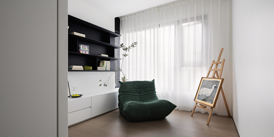 金地时光印110㎡简约风格三居室装修案例