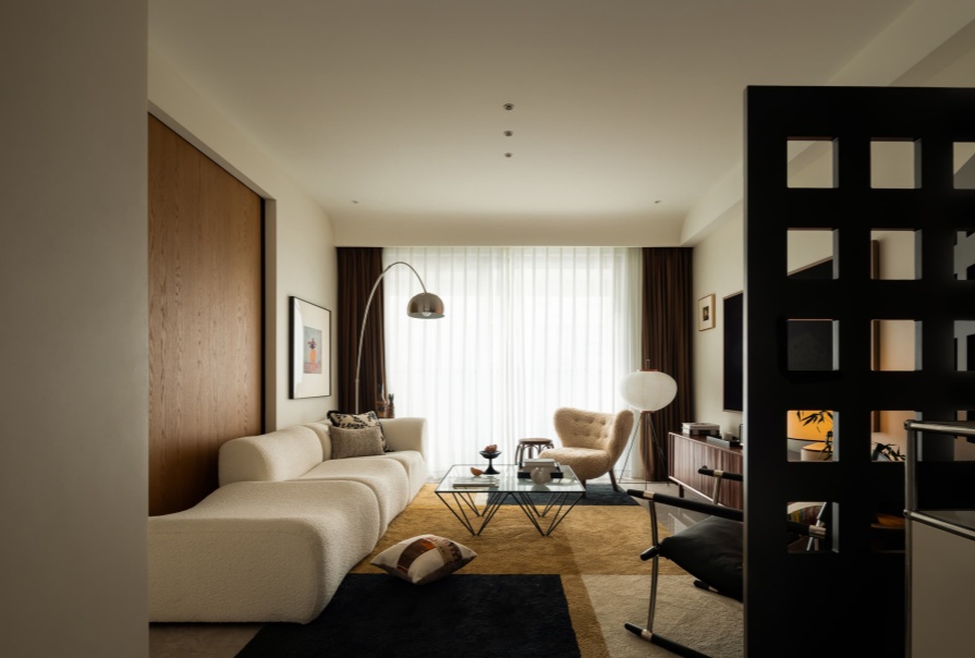 中建理想城127㎡中古风格三居室装修案例