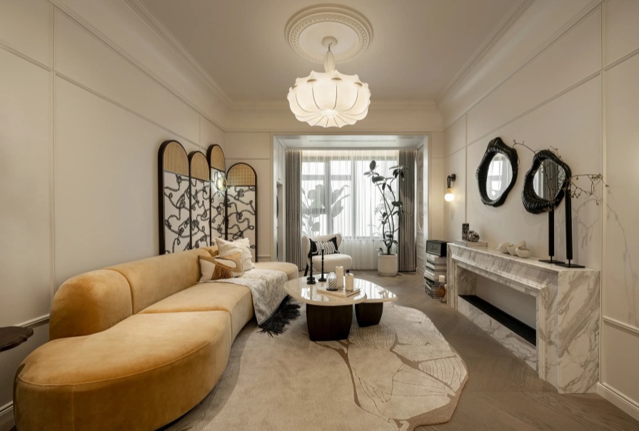 中交春风景里97㎡法式风格三居室装修案例