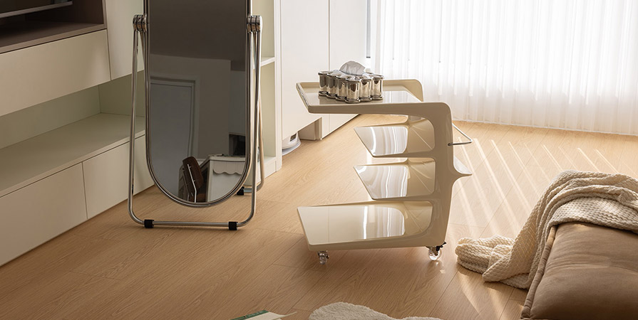 中海·镜映南开103㎡奶油风格三居室装修案例