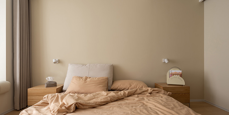 中海·镜映南开103㎡奶油风格三居室装修案例