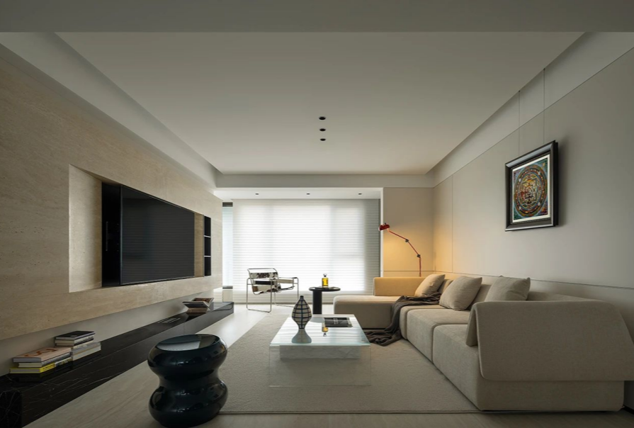 空港·长风雅著125㎡简约风格三居室装修案例