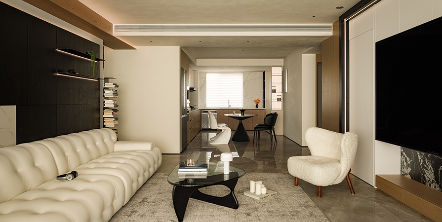 城东春晓118㎡奶油风格三居室装修案例