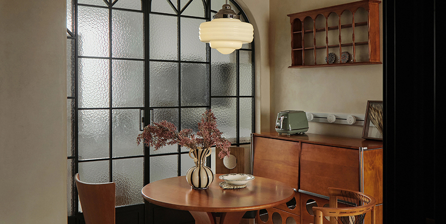 中海·镜映南开125㎡中古风格三居室装修案例