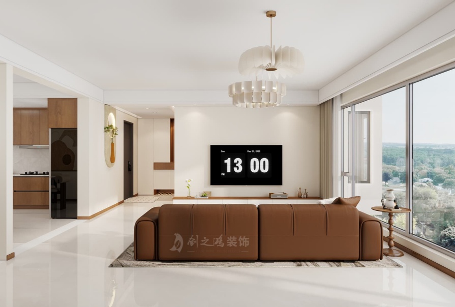 东亚新华国樾华府137㎡中古风格三居室原创案例
