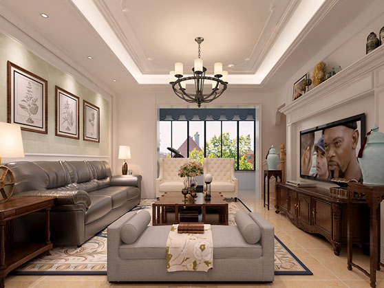 太阳城橙翠园|190㎡|美式风格装修